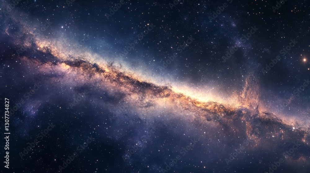 Fototapeta premium The Milky Way at the farthest edge of the universe
