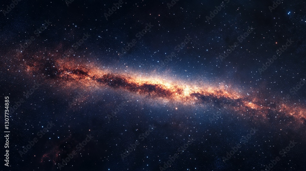 Obraz premium The Milky Way at the farthest edge of the universe