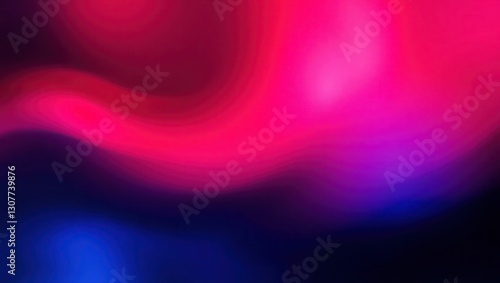Dark purple pink blue color gradient background blurred neon color flow, grainy texture effect, futuristic banner design