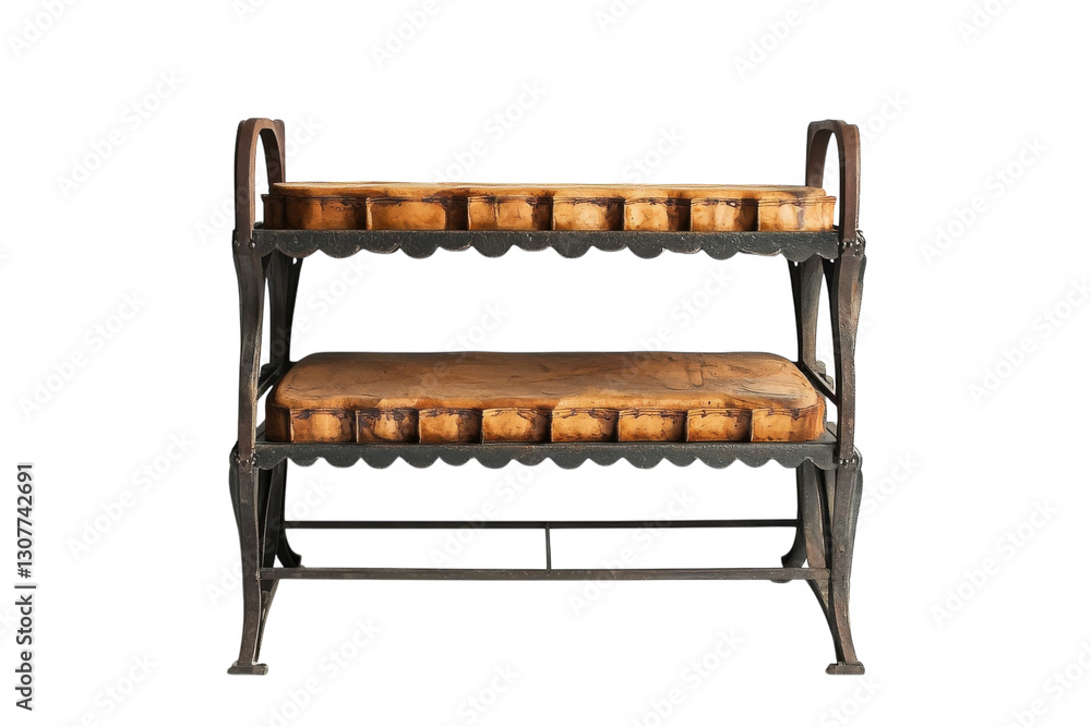 Ceramic bowls and dishes arranged on a wooden rack in a bright and minimalistic kitchen setting