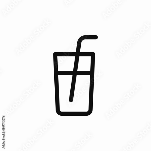 glass drink icon sign vector