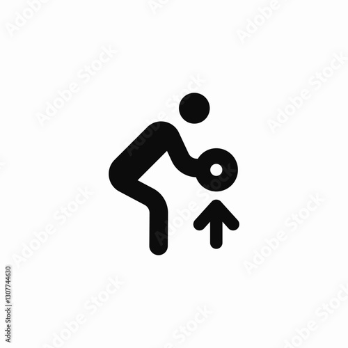 weight lift icon sign vector