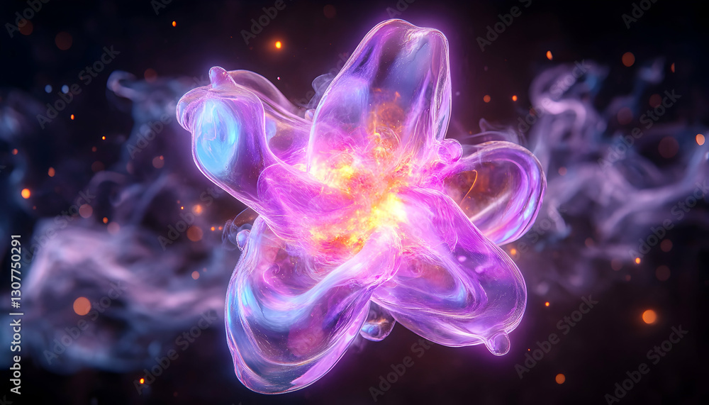 Glowing Nebula Energy Burst Cosmic art, dark background, ideal for screensavers or science fiction visuals Glowing Nebula Energy Burst Cosmic art, dark background, ideal for screensavers or science fiction visuals