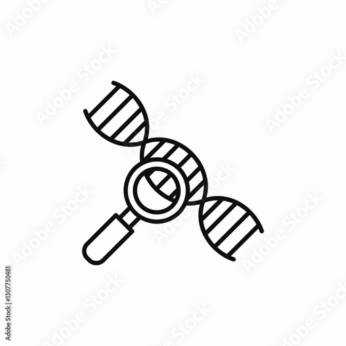 dna analysis icon sign vector