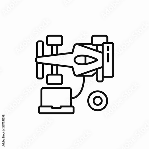 formula sports icon sign vector