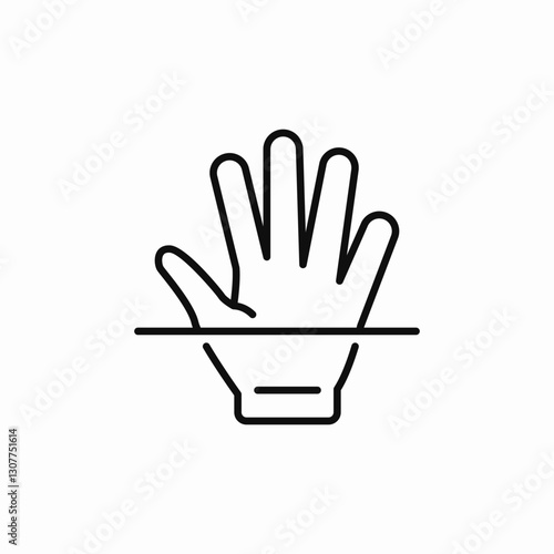 hand inspect icon sign vector