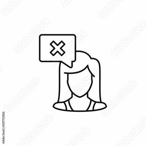 remove member icon sign vector