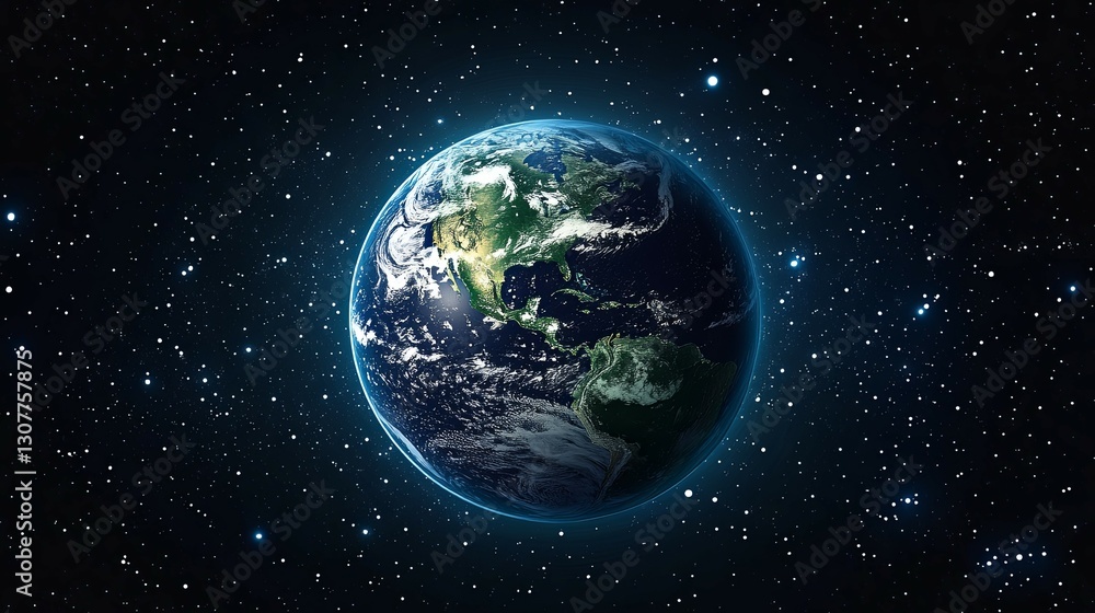 Earth's Serene Majesty: A Cosmic View of Our Planet Earth's Serene Majesty: A Cosmic View of Our Planet