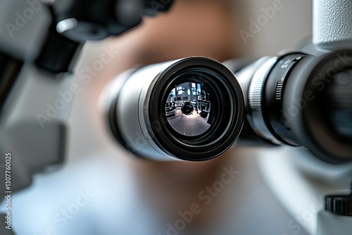 The ophthalmology operation room utilizes equipment for laser vision correction that is in operation