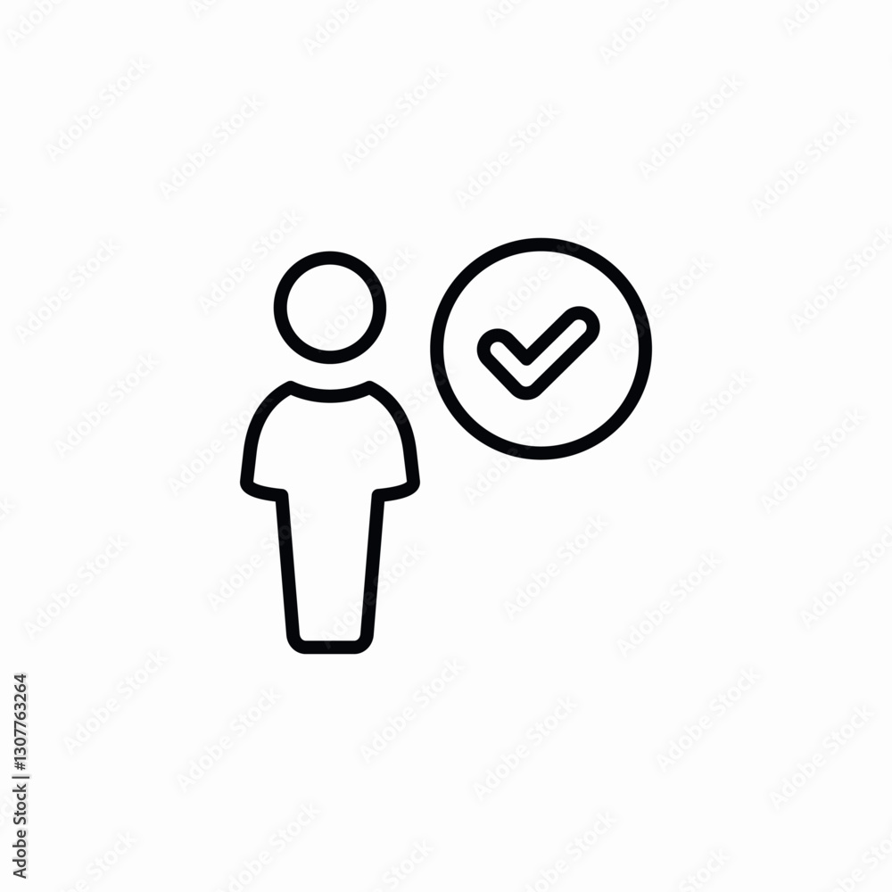 completed account icon sign vector completed account icon sign vector