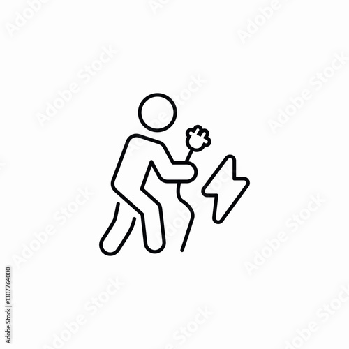 electricity use icon sign vector