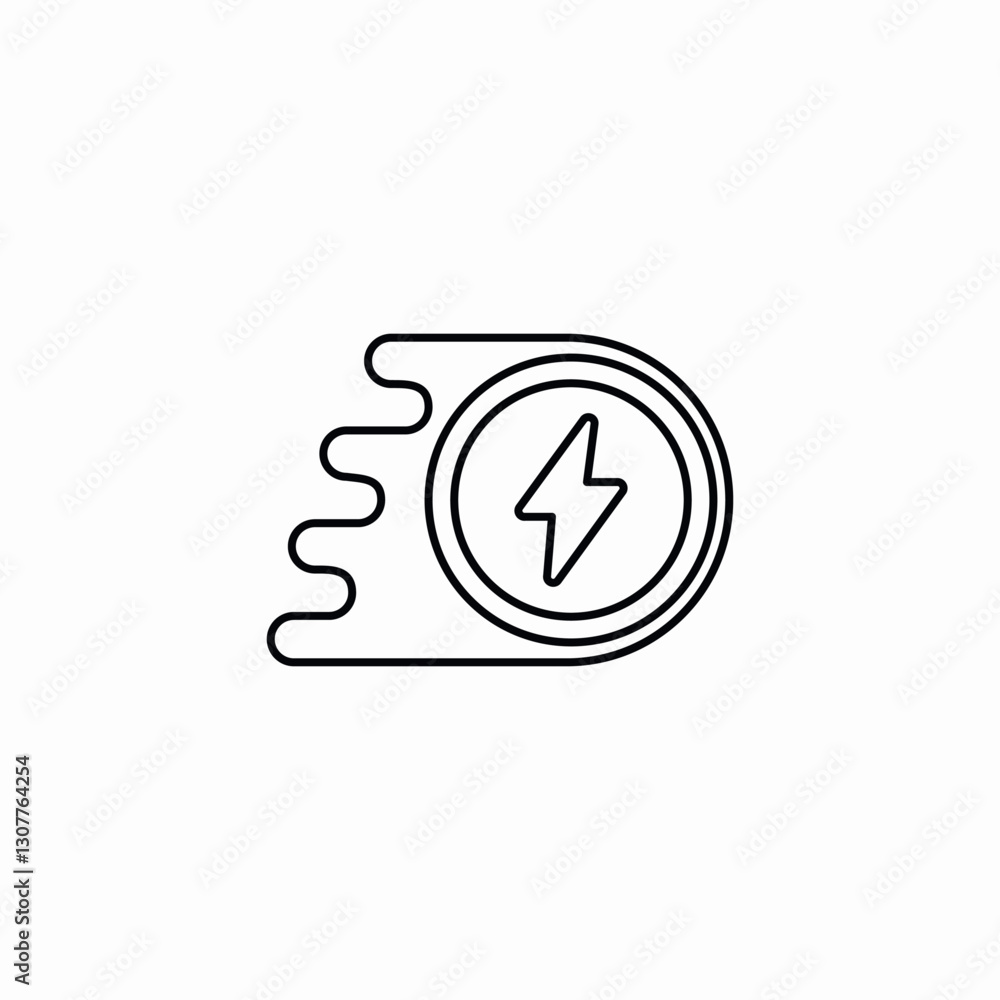 energy rush icon sign vector energy rush icon sign vector