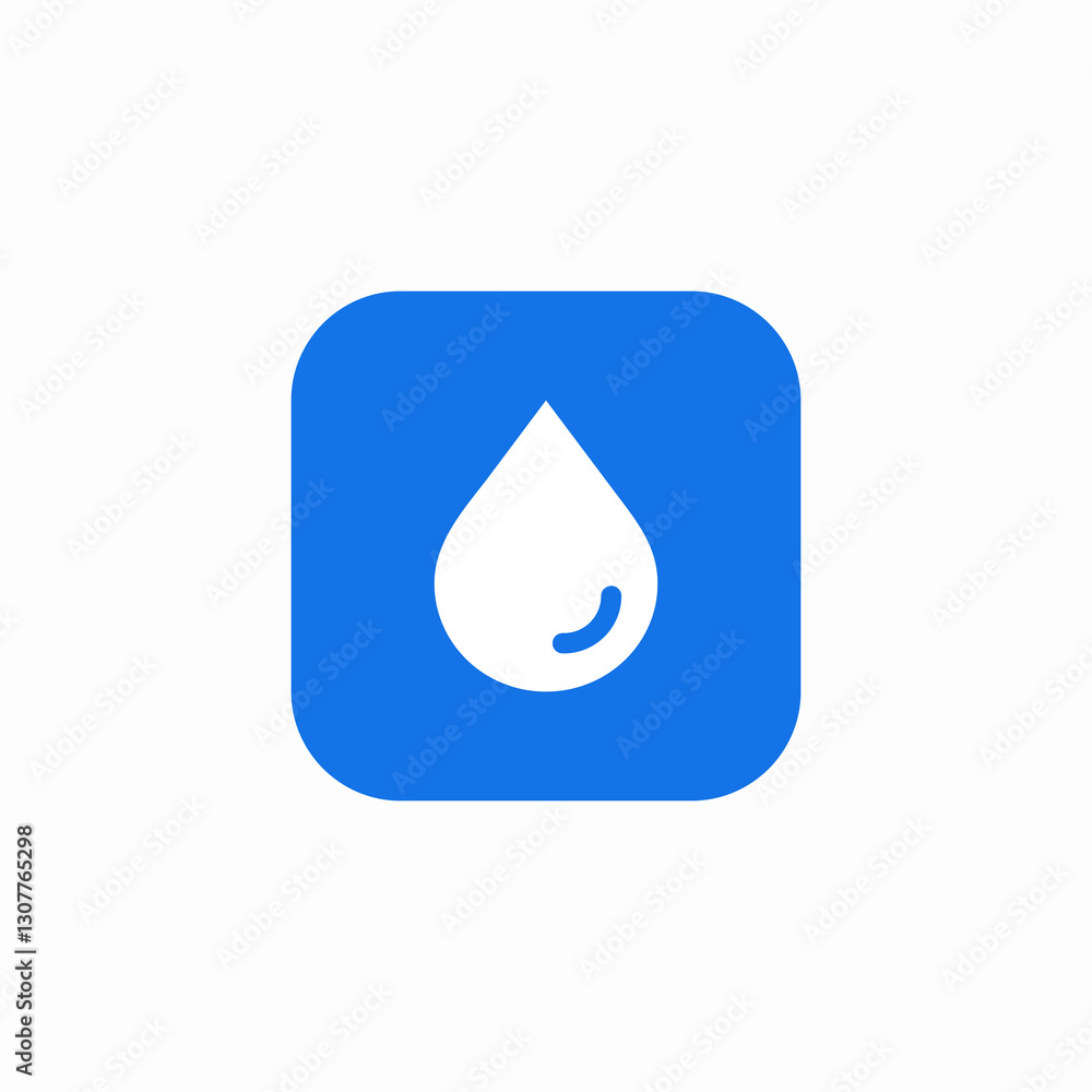 Obraz premium liquid water droplet icon sign vector