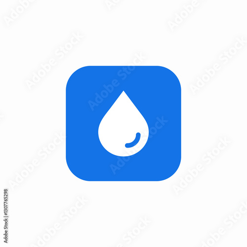 liquid water droplet icon sign vector