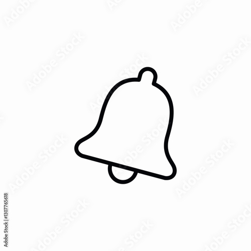 notification bell icon sign vector