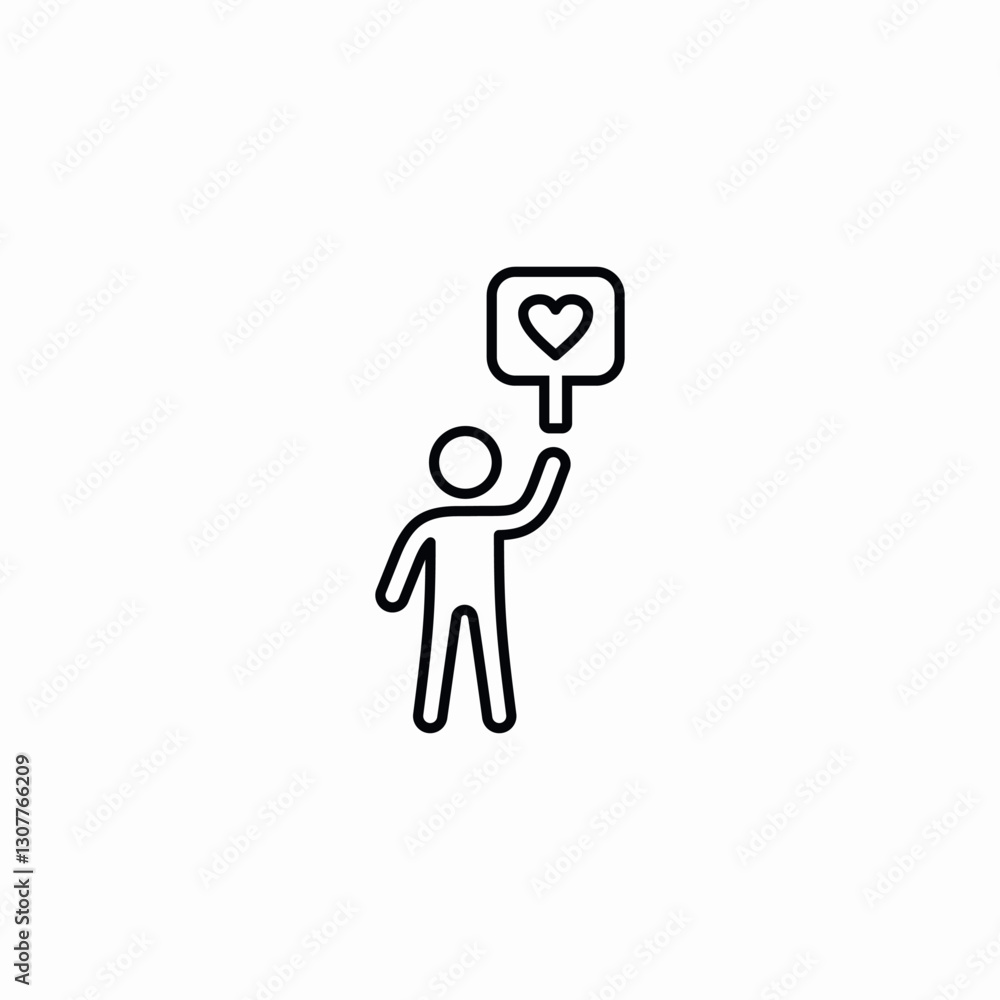 protest advocate icon sign vector protest advocate icon sign vector
