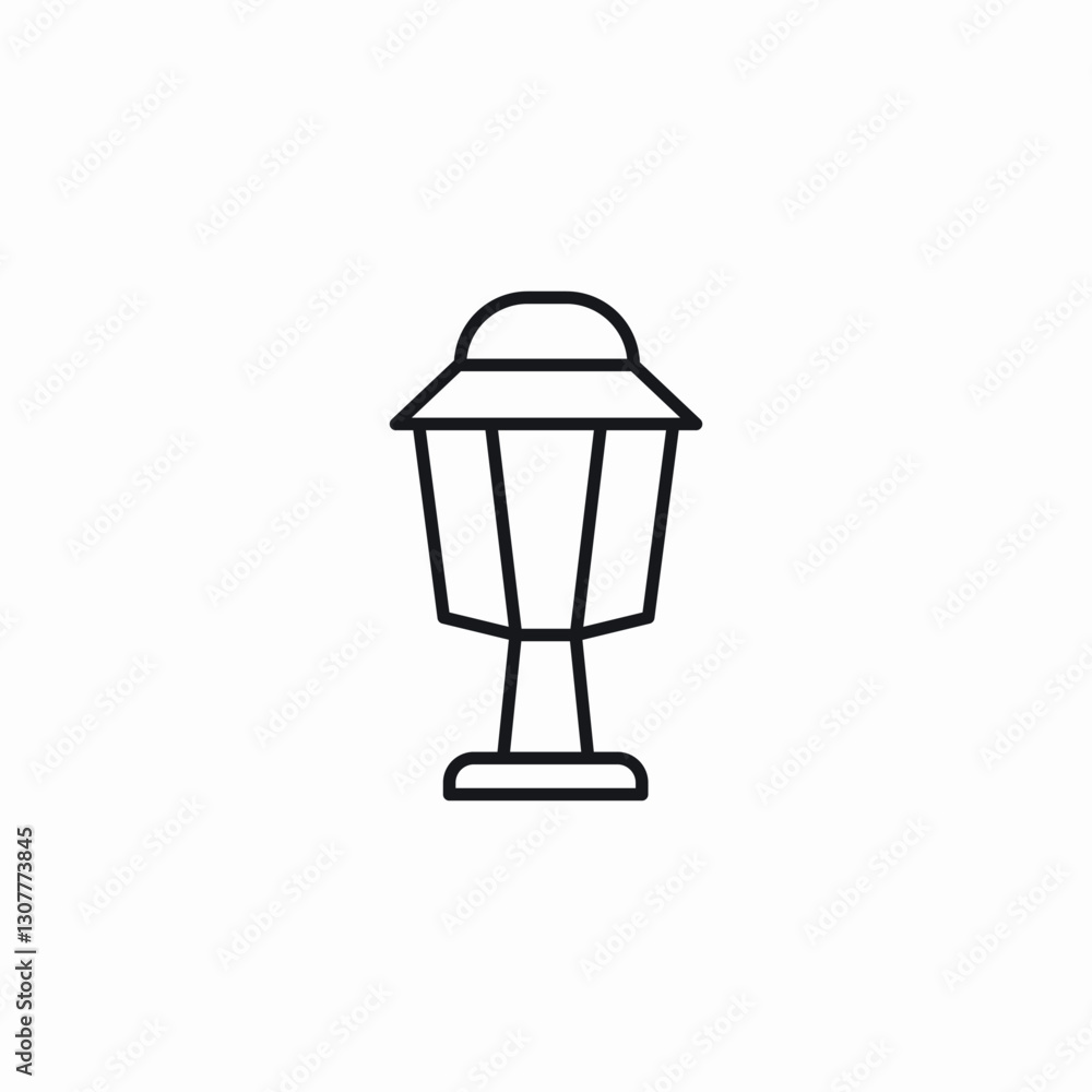 ground lantern icon sign vector ground lantern icon sign vector