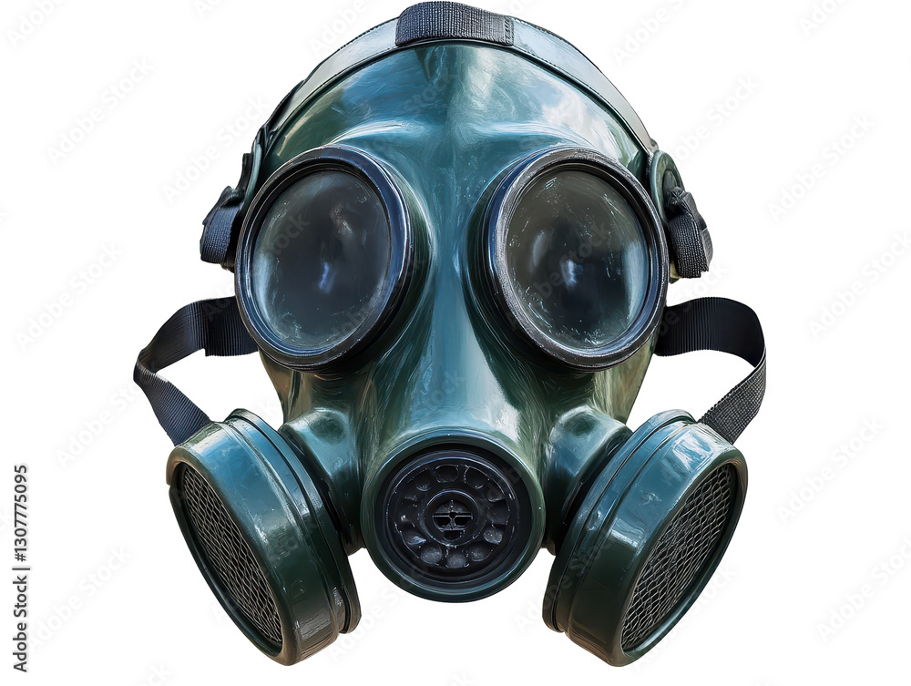 Isolated Old Military Gas Mask Isolated Old Military Gas Mask