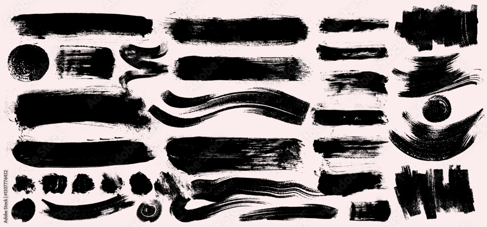 custom made wallpaper toronto digitalPaintbrush Grunge Design Elements Set. Black Dotwork Grain Texture, Charcoal Splashes. Brush Strokes Vector. Collection Of Text Boxes. Dirty Texture Banners. Painted Rectangles And Long Strokes.