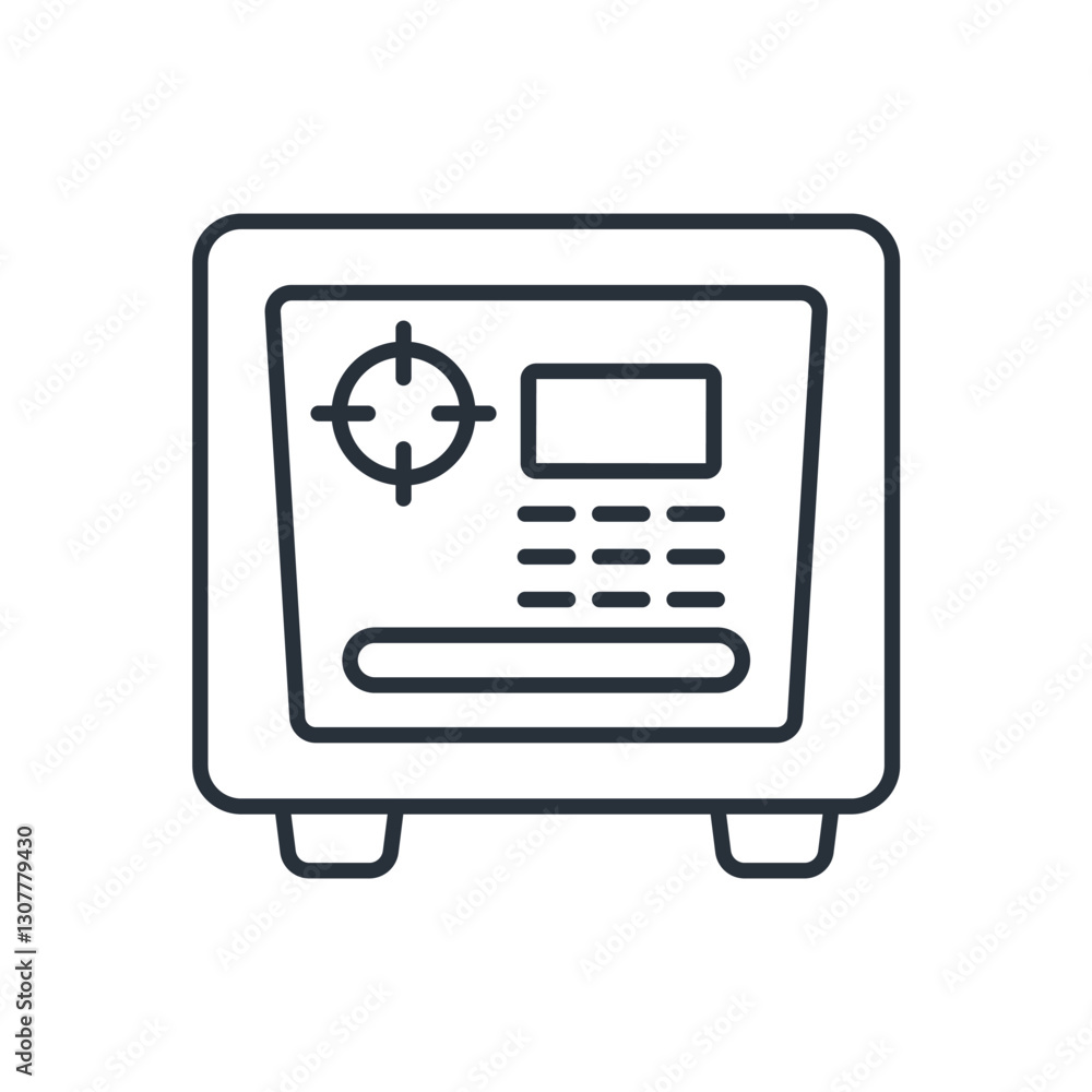 safe icons isolated on White Background. Flat style design safe icons isolated on White Background. Flat style design