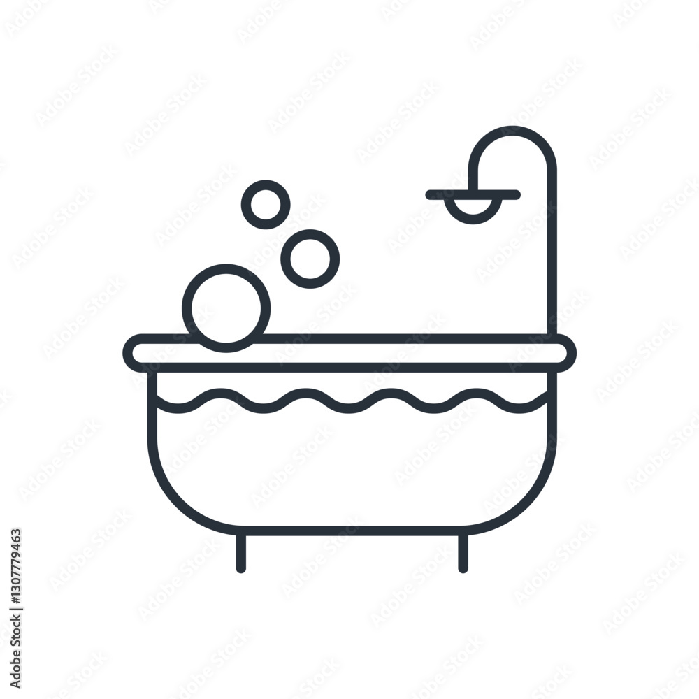 bathroom icons isolated on White Background. Flat style design bathroom icons isolated on White Background. Flat style design