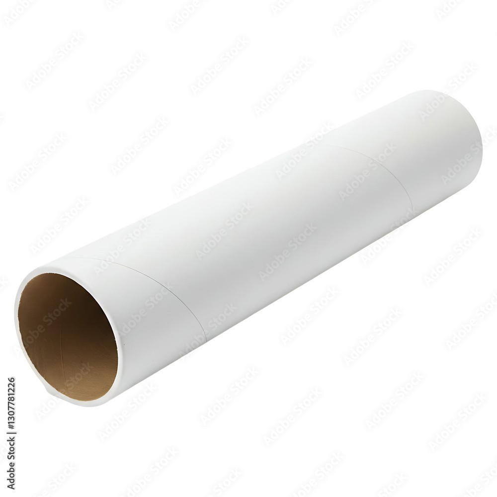 Empty White Cardboard Mailing Tube Empty White Cardboard Mailing Tube