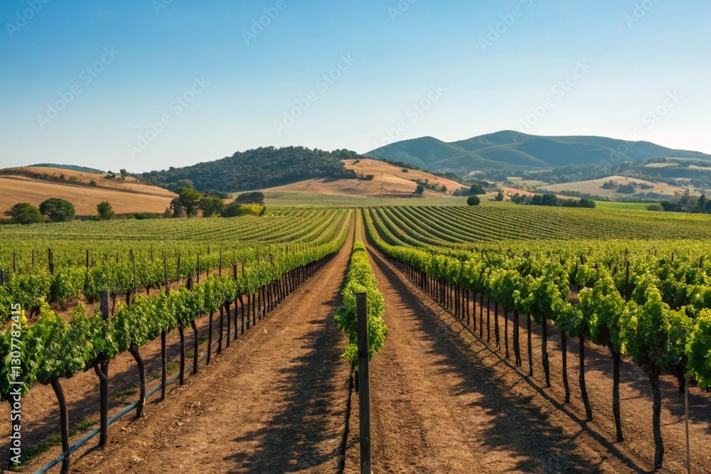 Naklejka premium vineyard in tuscany