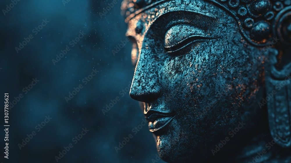 Buddha statue closeup serene temple gigapixel quality tranquil setting artistic perspective spiritual essence Buddha statue closeup serene temple gigapixel quality tranquil setting artistic perspective spiritual essence