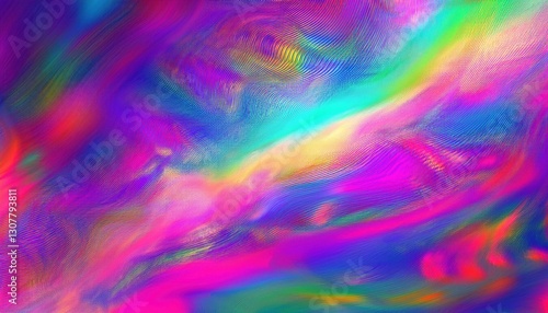 Wallpaper Mural Unique glitch grainy abstract background with digital noise, blurred futuristic texture, and damaged visual distortion in vibrant neon tones.
 Torontodigital.ca