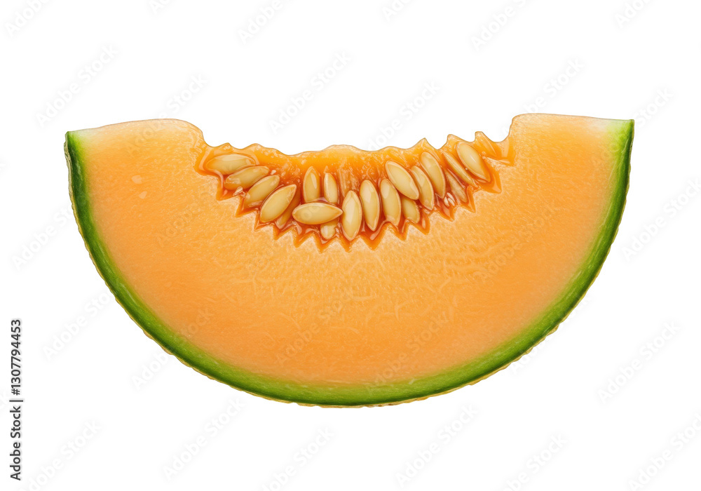 Piece of melon isolated on transparent background Piece of melon isolated on transparent background