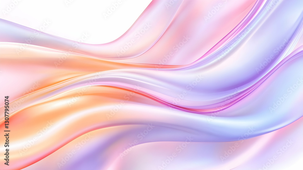 Obraz premium Pastel Waves Abstract Background Perfect for website banners or design elements