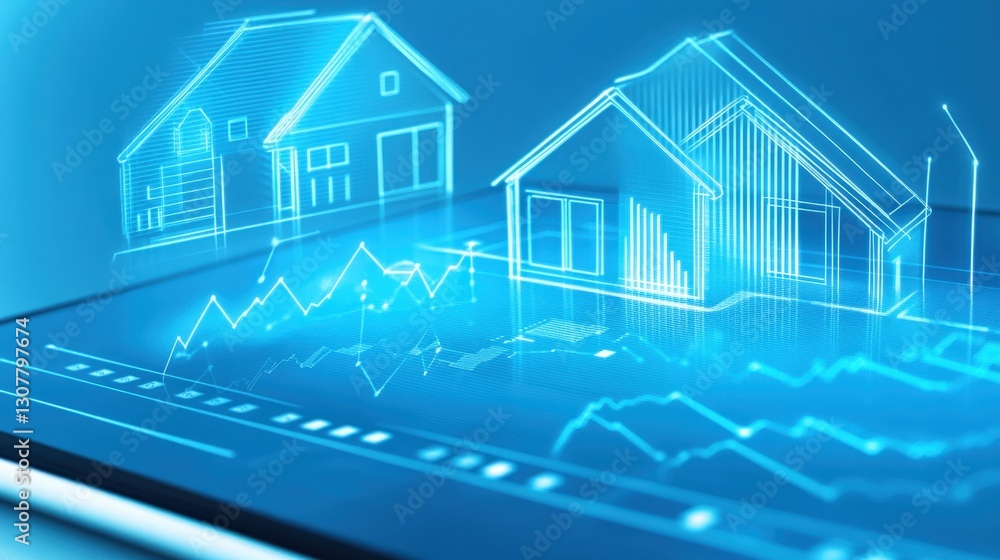 Analyzing real estate trends digital landscape infographic data virtual environment aerial view future insights Analyzing real estate trends digital landscape infographic data virtual environment aerial view future insights