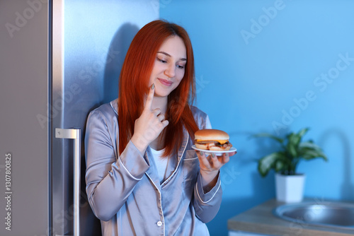 Dreaming young woman with t...