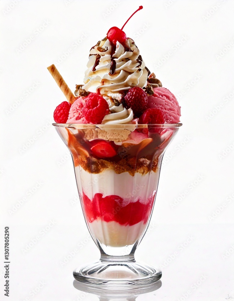 ice cream with fruits