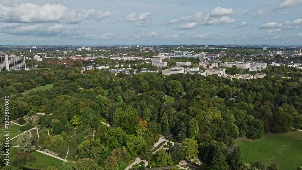 Aerial Drone View of Grüneburg Park in Frankfurt, Germany , Lush Green Urban Park with Scenic Landscapes, Walking Paths, and Historic Landmarks Surrounded by the City Skyline . Aerial Drone View of Grüneburg Park in Frankfurt, Germany , Lush Green Urban Park with Scenic Landscapes, Walking Paths, and Historic Landmarks Surrounded by the City Skyline .