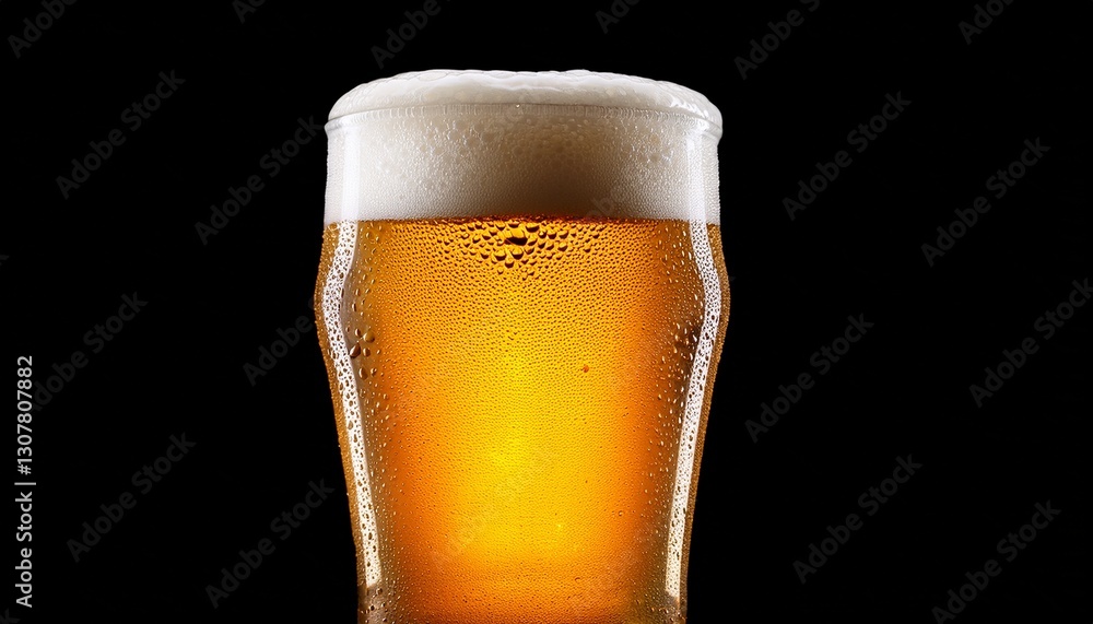 Generated image - Beer. Glass of cold beer with water drops. Craft beer isolated on black background; pint front view close up
Generated image - Beer. Glass of cold beer with water drops. Craft beer isolated on black background; pint front view close up