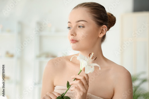 Beautiful young woman with ...