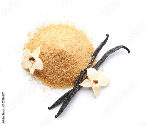 Heap of aromatic vanilla su...