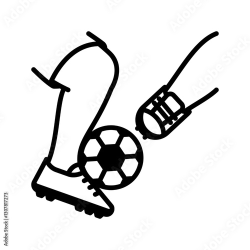 A black and white Tackle icon