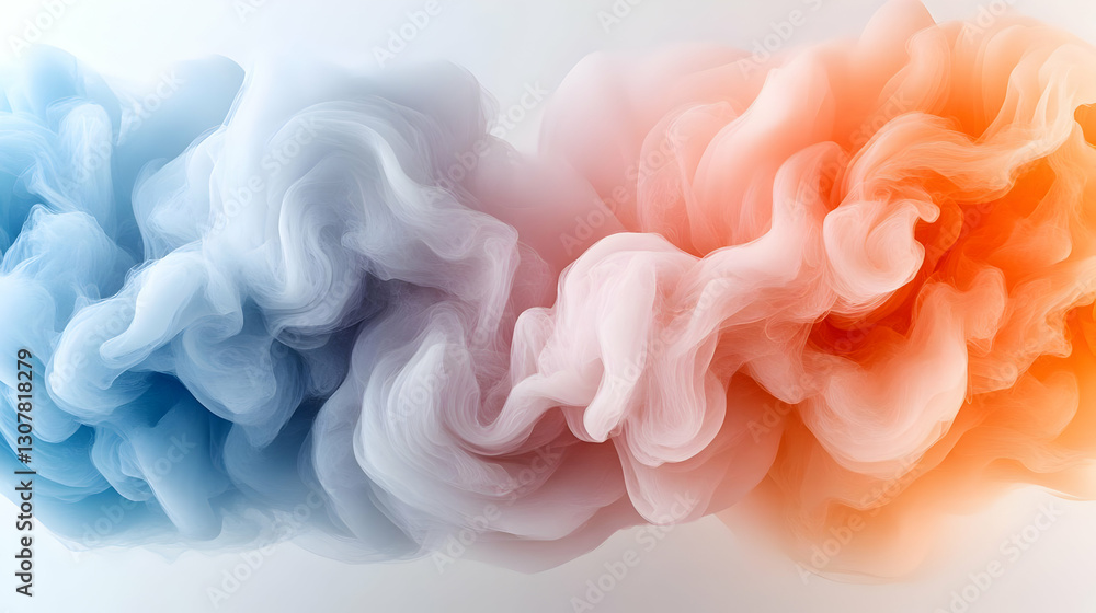 Fototapeta premium Abstract Colorful Ink Blots Design