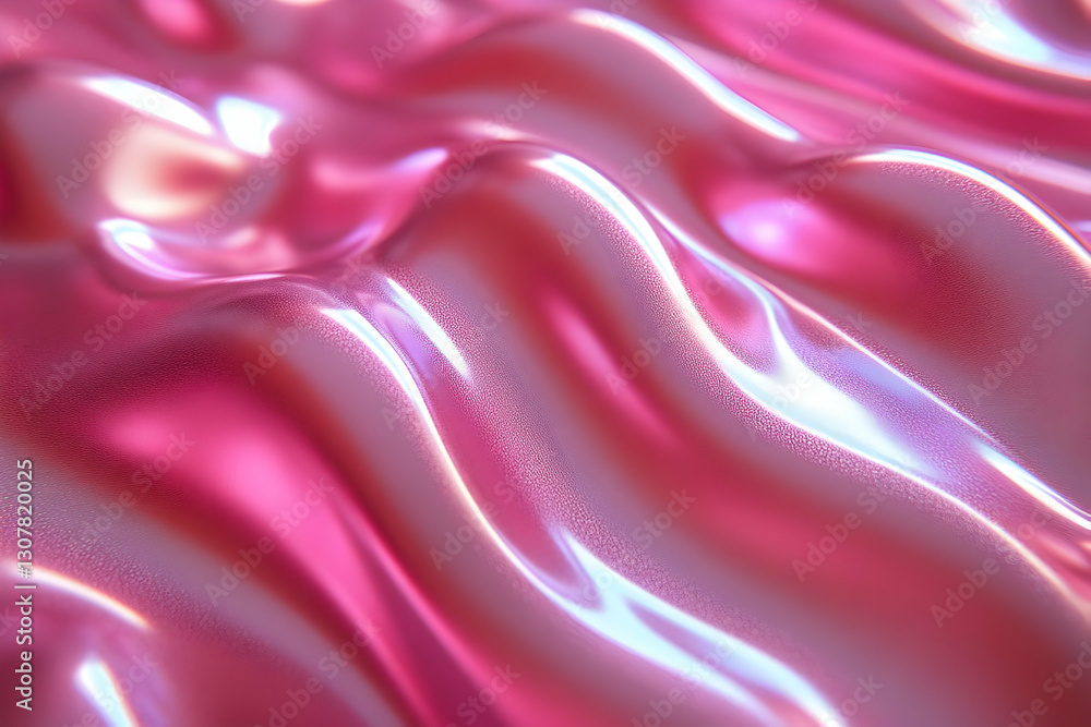 Fototapeta premium Abstract Pink Liquid Texture Design