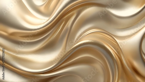 Luxury Gold Fluid Background | Metallic Liquid Waves & Abstract Design