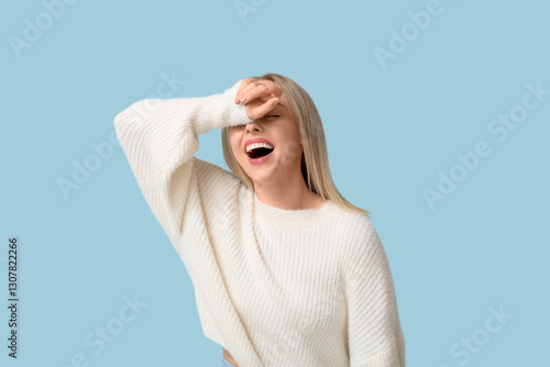 Beautiful happy young woman...