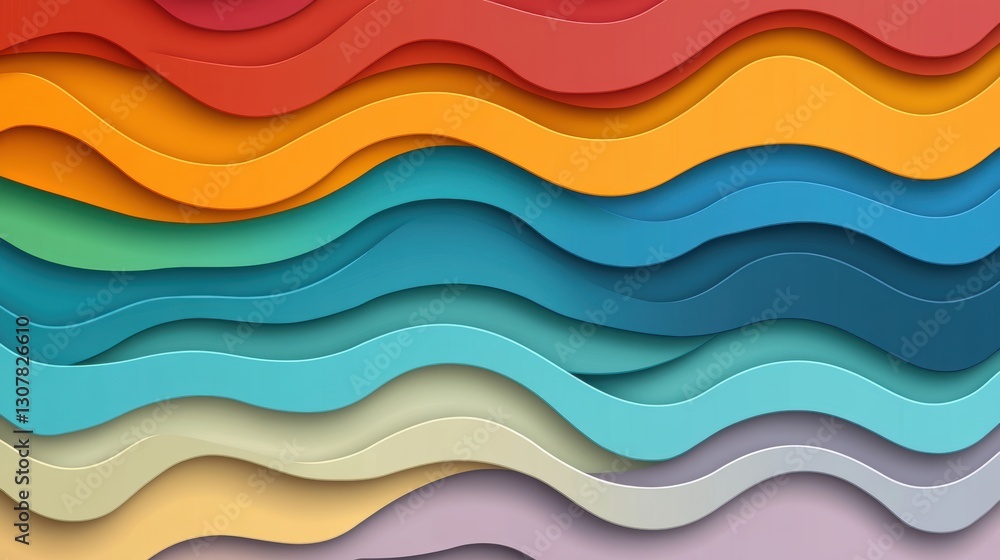Colorful wavy layers create a vibrant abstract background, suitable for design projects, social media graphics, or website banners, Ideal for promoting creativity and modern aesthetics, Colorful wavy layers create a vibrant abstract background, suitable for design projects, social media graphics, or website banners, Ideal for promoting creativity and modern aesthetics,