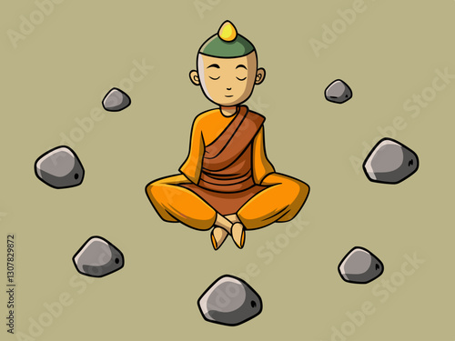 floating monk