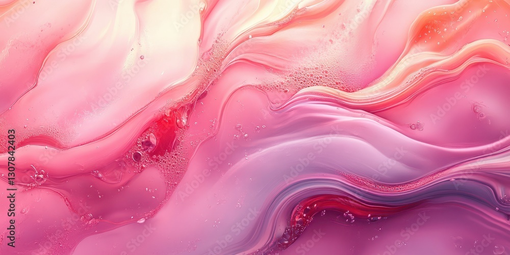 Abstract flowing design with pink and purple hues, showcasing dynamic movements and textures Abstract flowing design with pink and purple hues, showcasing dynamic movements and textures