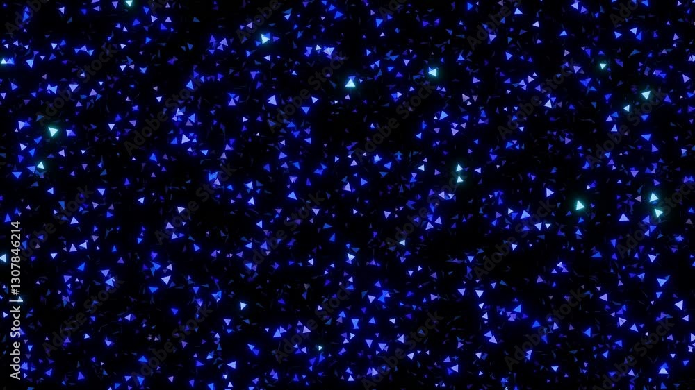 Glowing blue particles animation background Glowing blue particles animation background