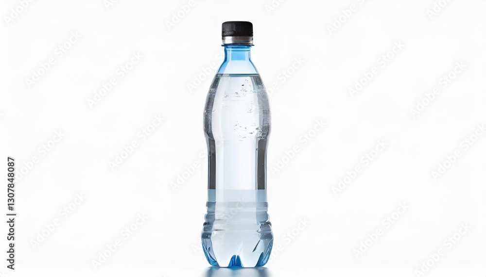 Bottle of Spring Water on an Isolated White Background Bottle of Spring Water on an Isolated White Background