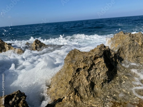 waves and rocks