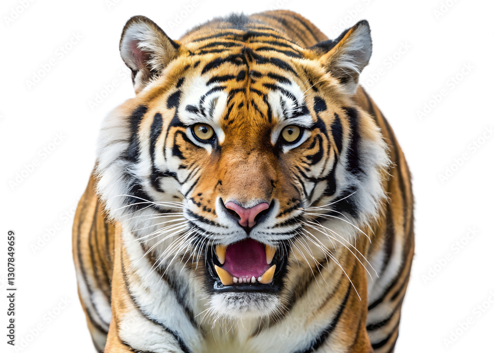 Fototapeta premium white bengal tiger isolated